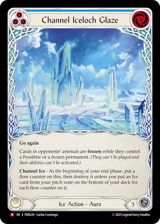 Card: Channel Iceloch Glaze (blu)