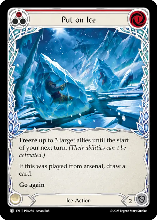 Card: Put on Ice (red)