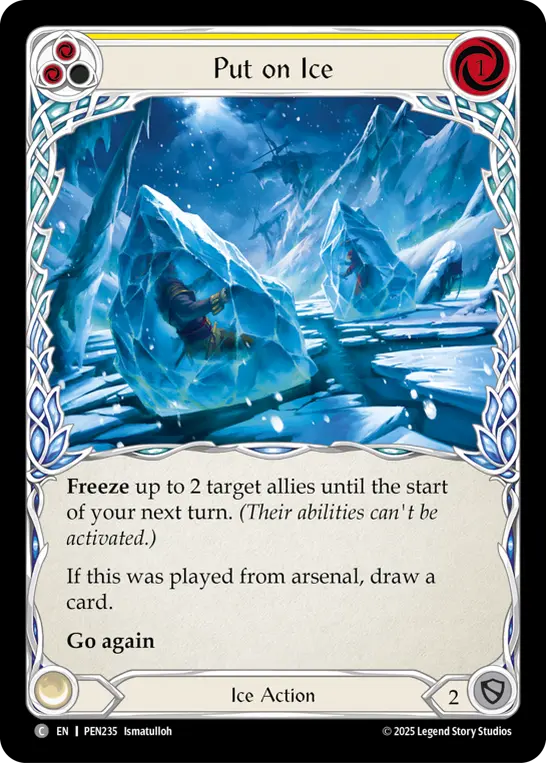 Card: Put on Ice (yel)