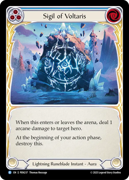 Card: Sigil of Voltaris (blu)