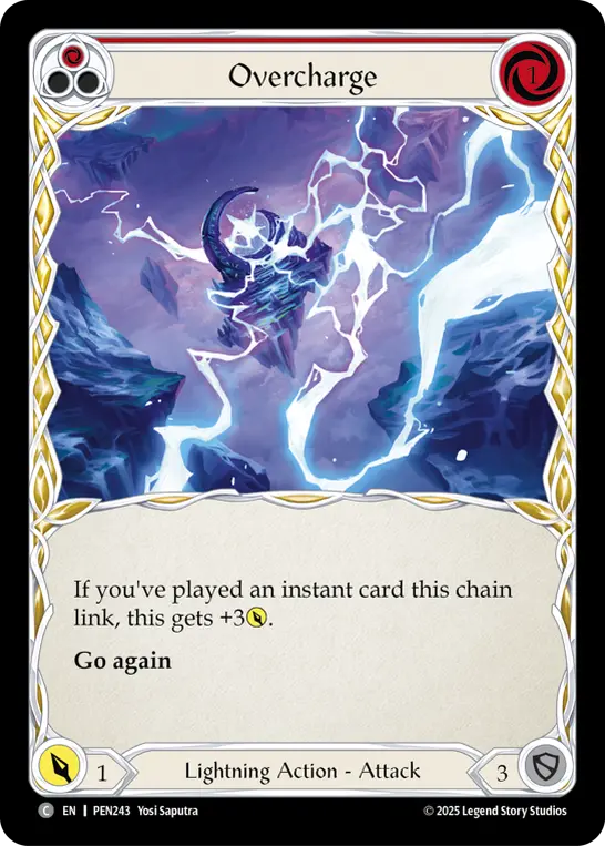 Card: Overcharge (red)