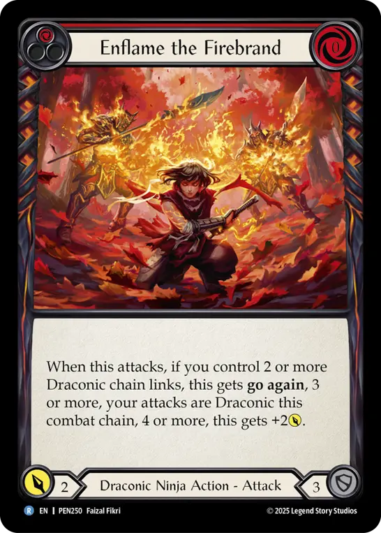 Card: Enflame the Firebrand (red)