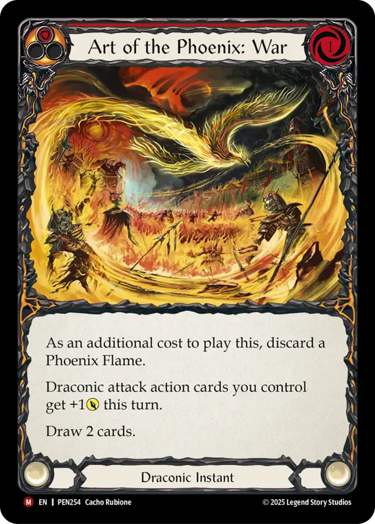 Card: Art of the Phoenix: War (red)