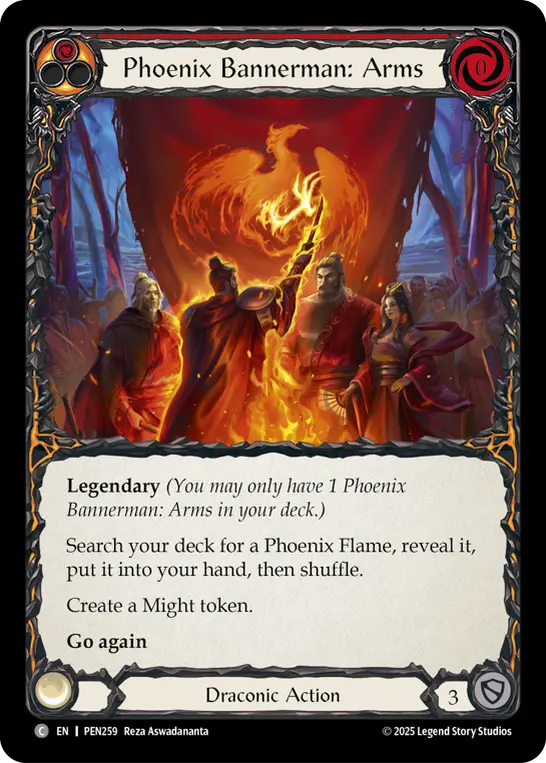 Card: Phoenix Bannerman: Arms (red)
