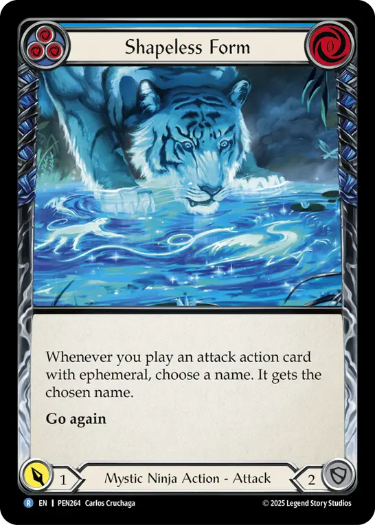 Card: Shapeless Form (blu)