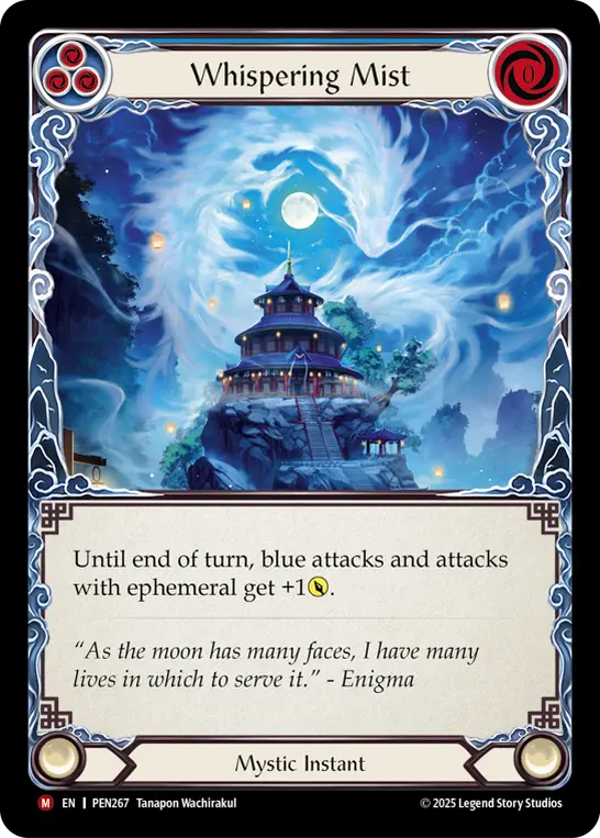 Card: Whispering Mist (blu)