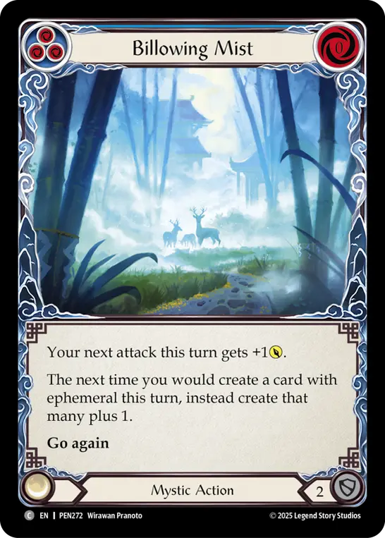 Card: Billowing Mist (blu)
