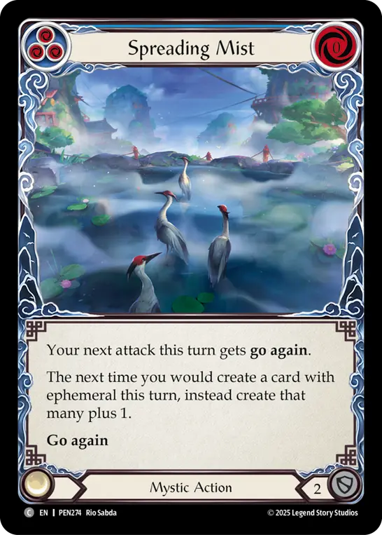 Card: Spreading Mist (blu)