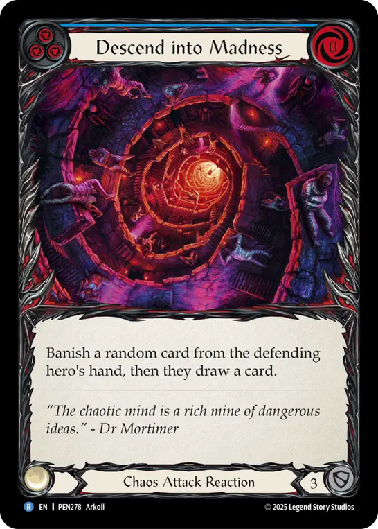 Card: Descend into Madness (blu)
