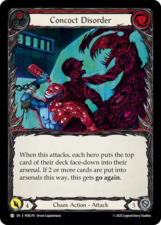 Card: Concoct Disorder (red)