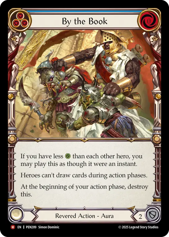 Card: By the Book (blu)