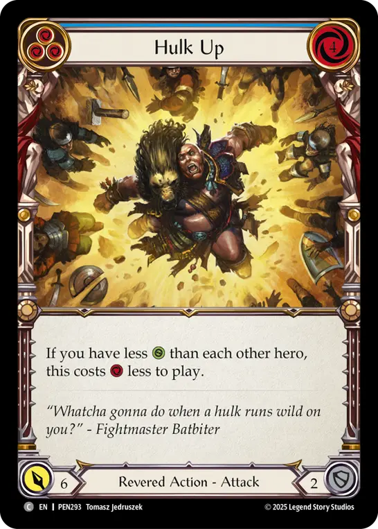 Card: Hulk Up (blu)