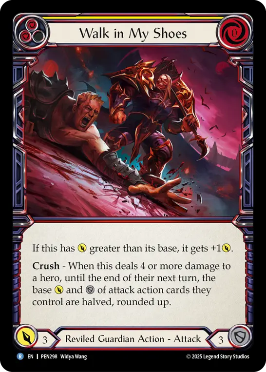 Card: Walk in My Shoes (yel)