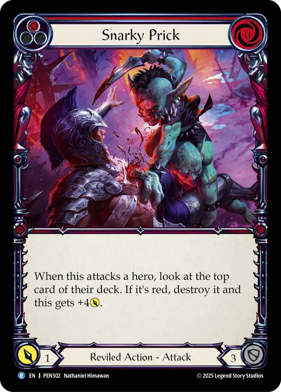 Card: Snarky Prick (red)