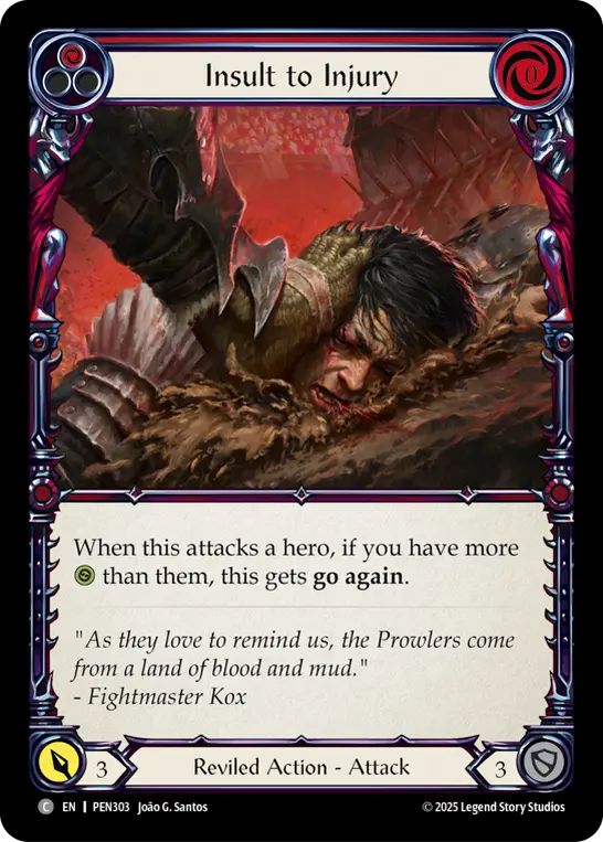 Card: Insult to Injury (red)