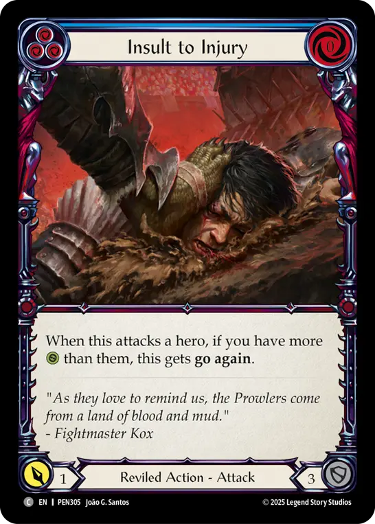 Card: Insult to Injury (blu)