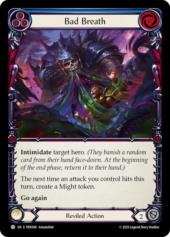 Card: Bad Breath (blu)