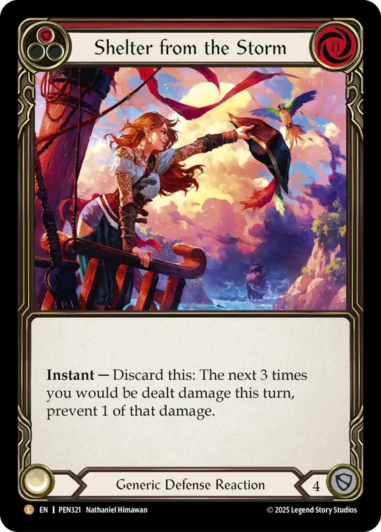 Card: Shelter from the Storm (red)