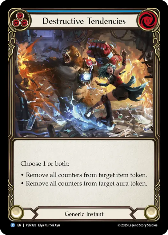 Card: Destructive Tendencies (blu)