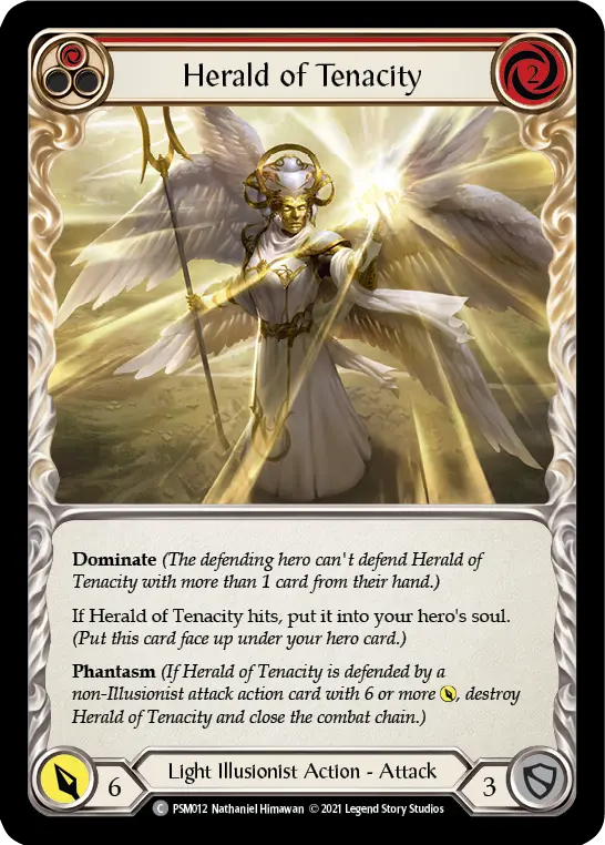 Card: Herald of Tenacity (red)