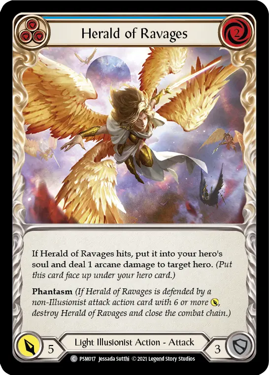 Card: Herald of Ravages (blu)