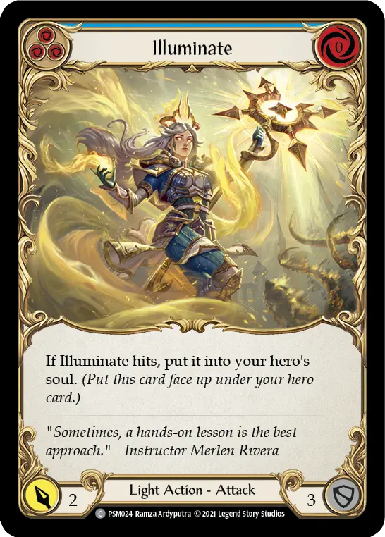 Card: Illuminate (blu)
