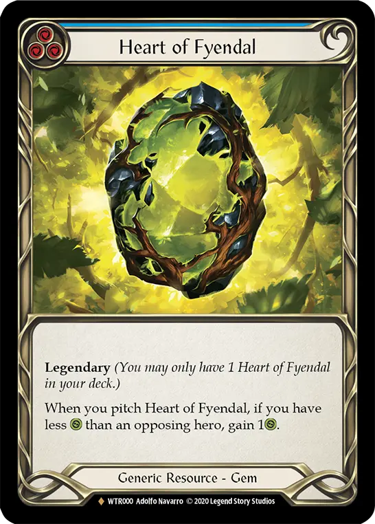 Card: Heart of Fyendal (blu)