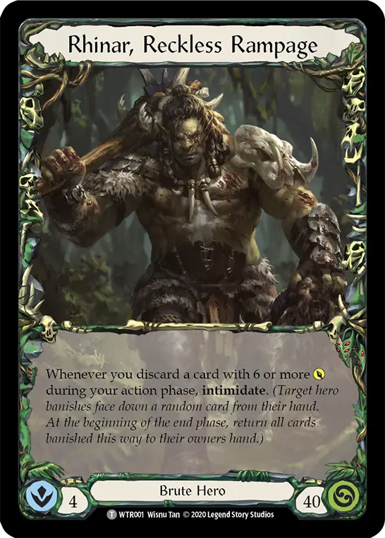 Card: Rhinar, Reckless Rampage
