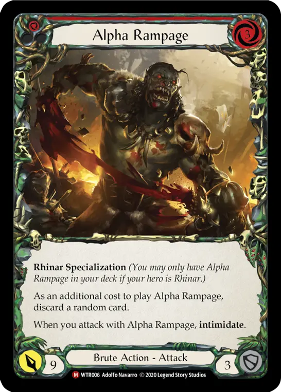 Card: Alpha Rampage (red)