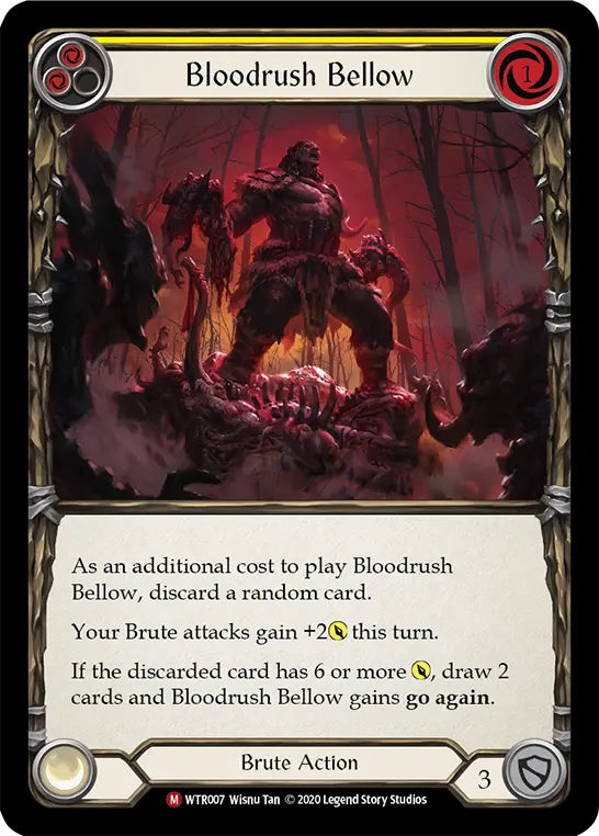 Card: Bloodrush Bellow (yel)