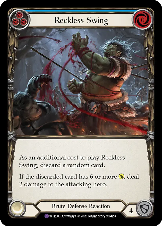 Card: Reckless Swing (blu)