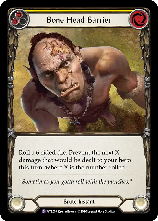 Card: Bone Head Barrier (yel)