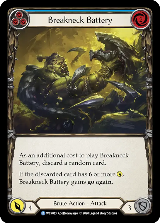 Card: Breakneck Battery (blu)
