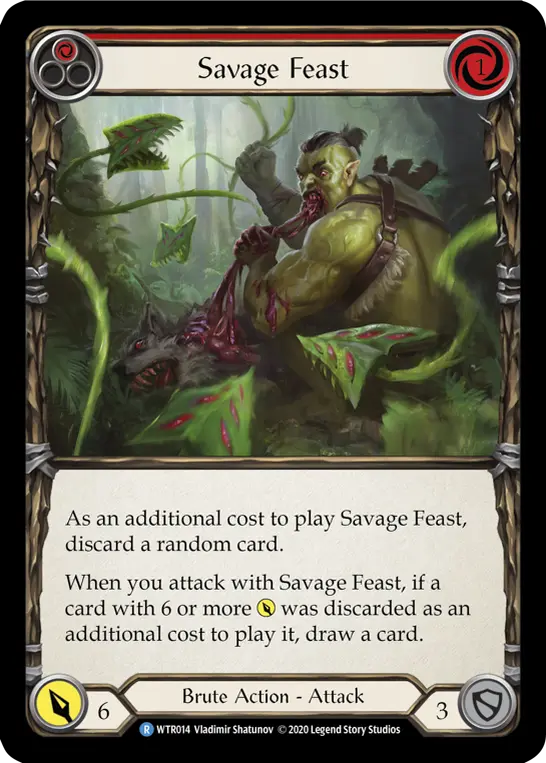 Card: Savage Feast (red)