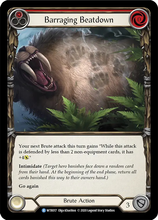 Card: Barraging Beatdown (red)