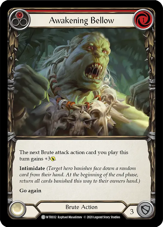 Card: Awakening Bellow (red)