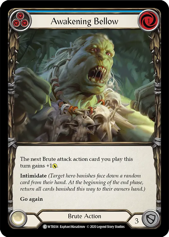 Card: Awakening Bellow (blu)
