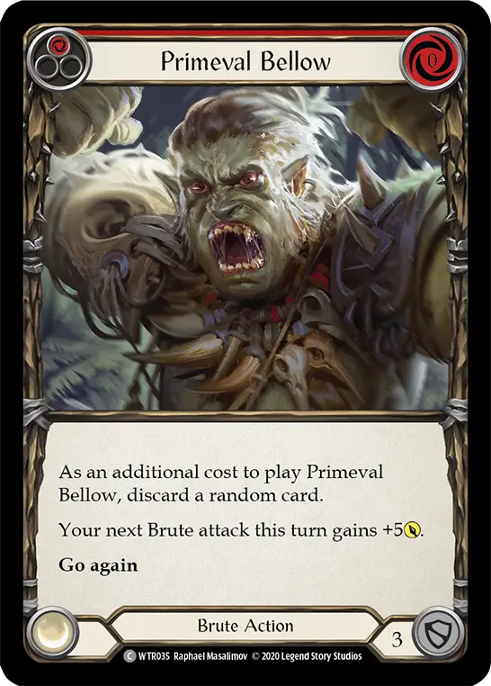 Card: Primeval Bellow (red)