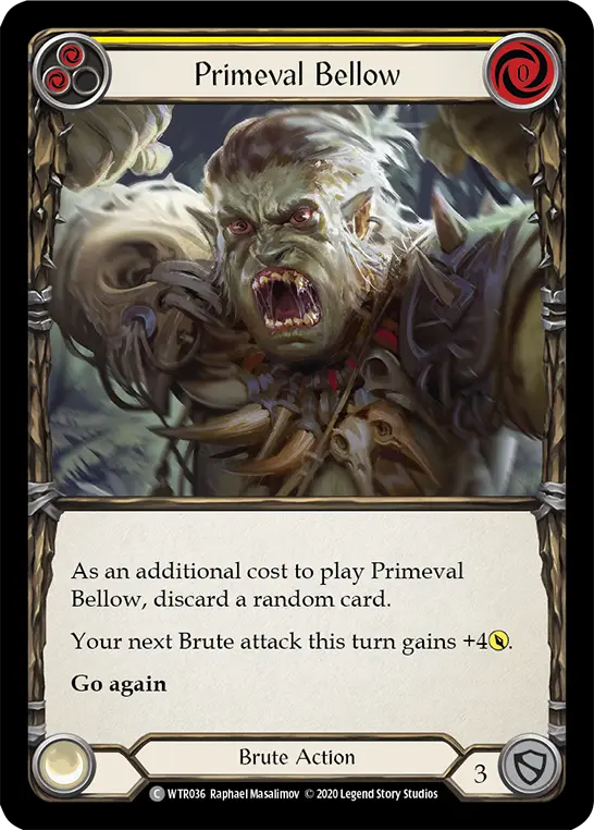 Card: Primeval Bellow (yel)