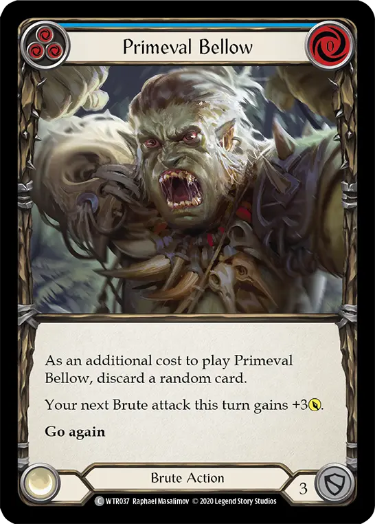 Card: Primeval Bellow (blu)