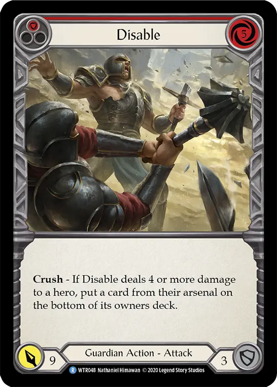 Card: Disable (red)