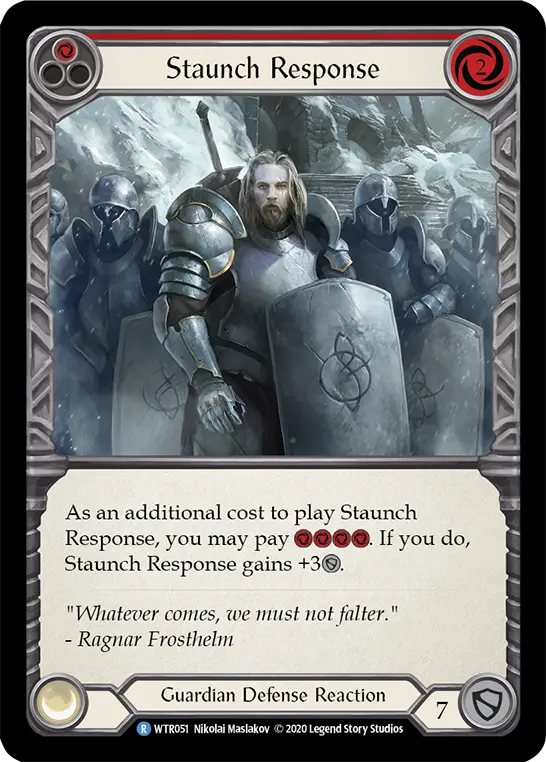 Card: Staunch Response (red)
