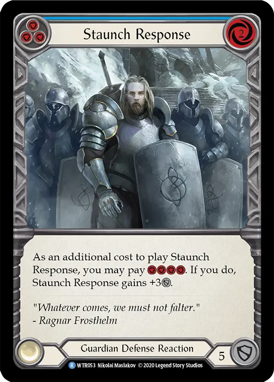 Card: Staunch Response (blu)