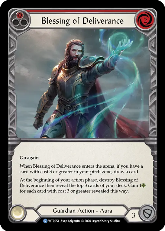 Card: Blessing of Deliverance (red)