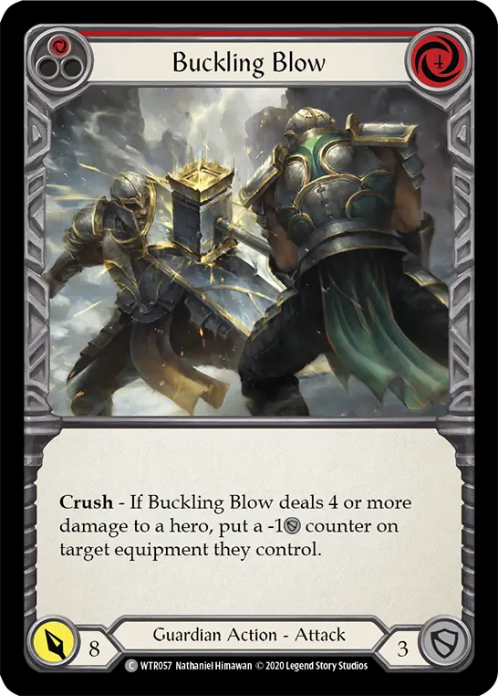 Card: Buckling Blow (red)