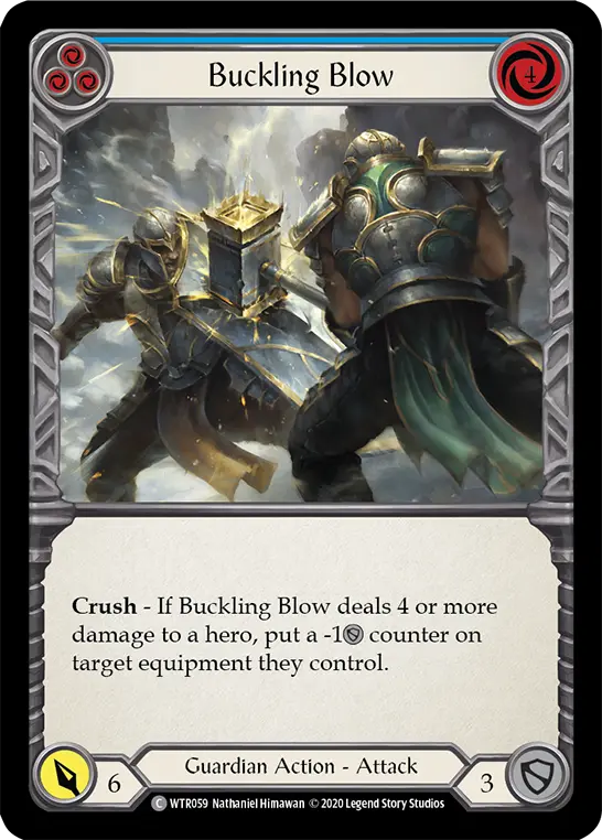 Card: Buckling Blow (blu)