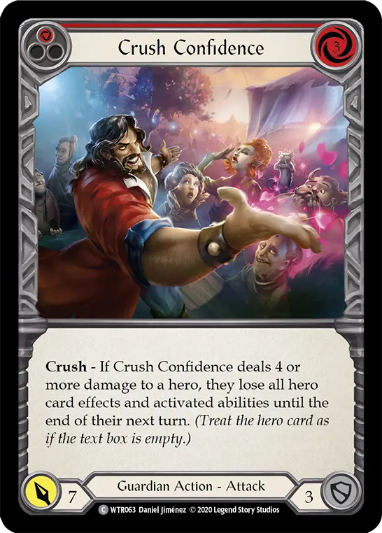Card: Crush Confidence (red)