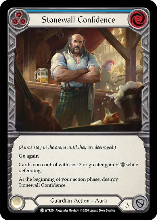 Card: Stonewall Confidence (blu)