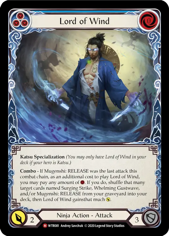 Card: Lord of Wind (blu)