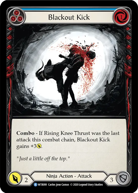 Card: Blackout Kick (blu)